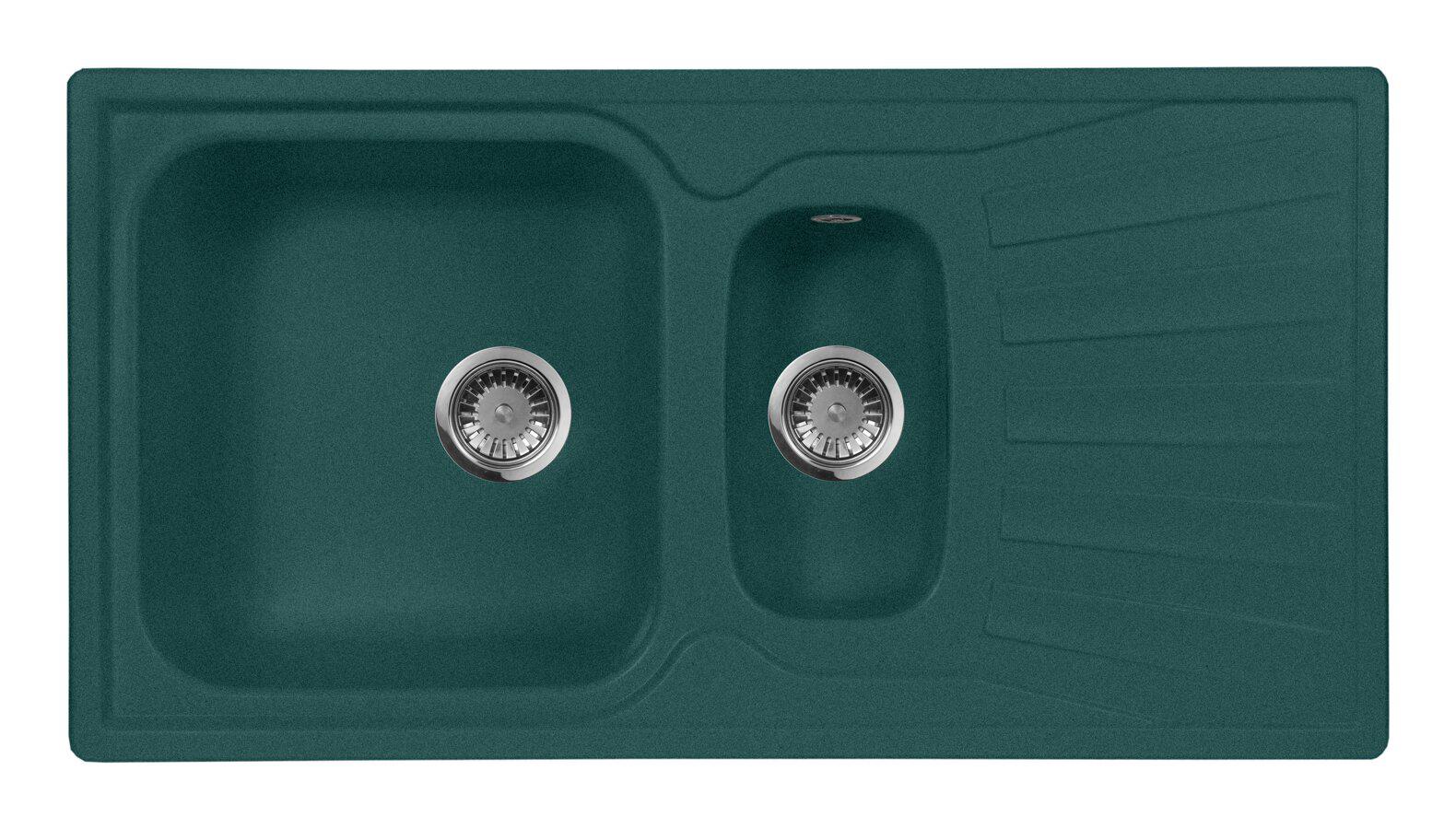

Мойка кухонная AQUAGRANITEX, Зеленый, M-09K (305)