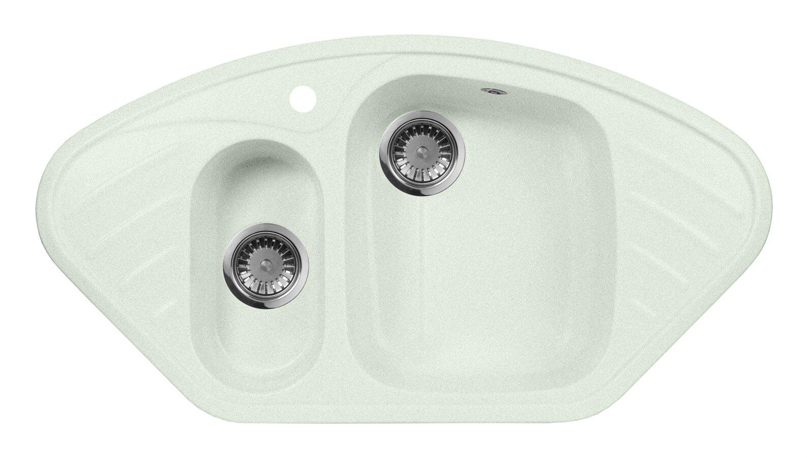 

Мойка кухонная AQUAGRANITEX, Салатовый, M-14 (303)