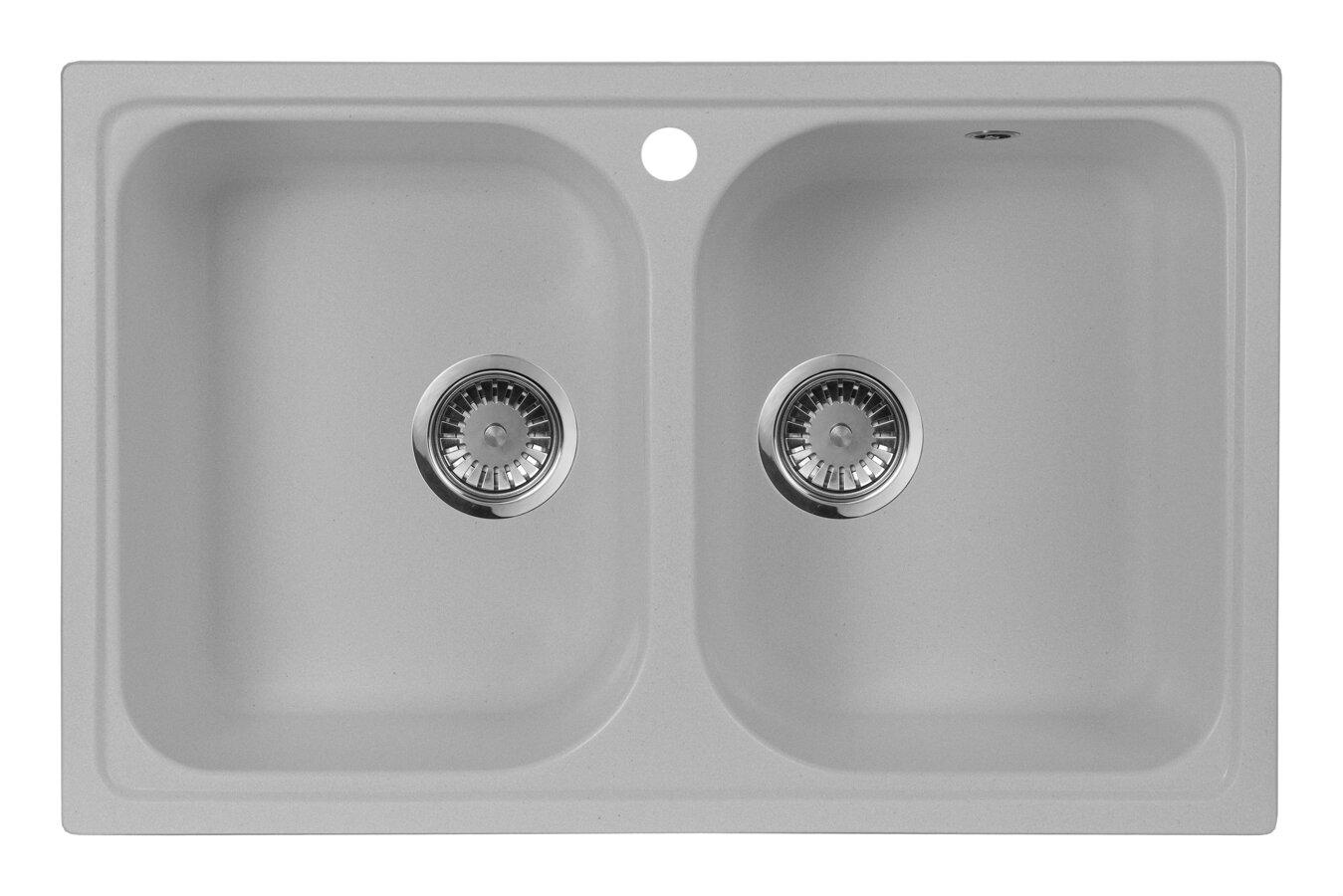 

Мойка кухонная AQUAGRANITEX, Серый, M-15 (310)