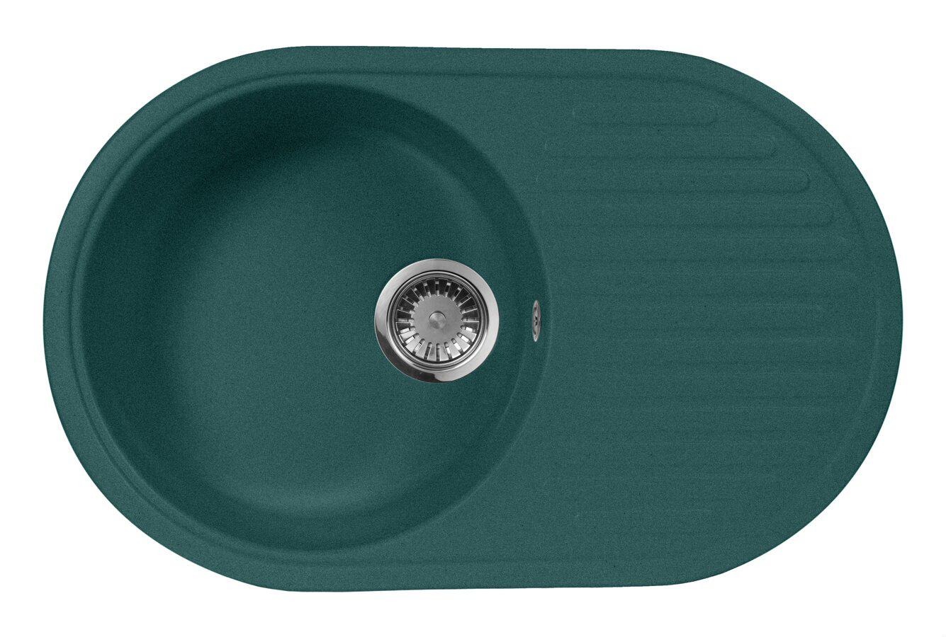 

Мойка кухонная AQUAGRANITEX, Зеленый, M-18 (305)