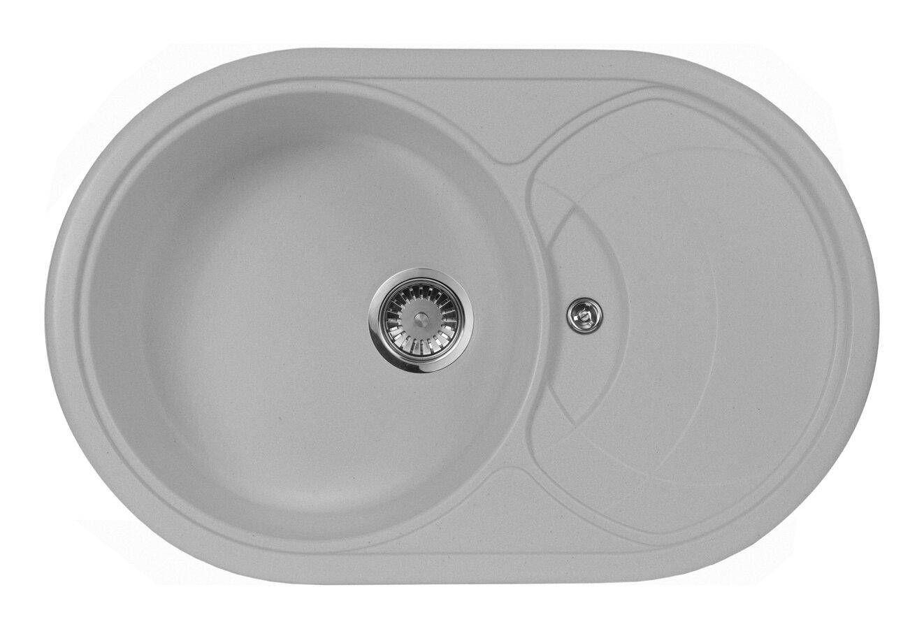 

Мойка кухонная AQUAGRANITEX, Серый, M-18S (310)