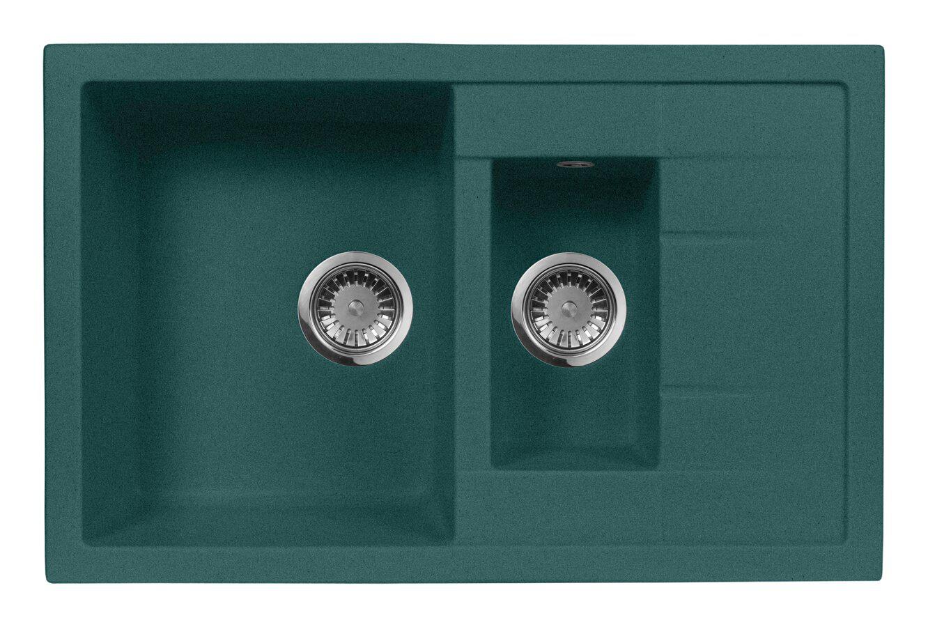 

Мойка кухонная AQUAGRANITEX, Зеленый, M-21K (305)