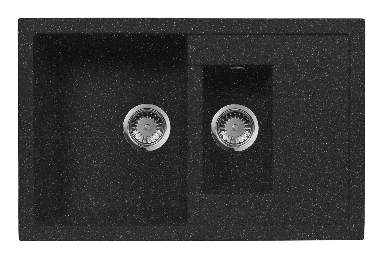 

Мойка кухонная AQUAGRANITEX, Черный, M-21K (308)