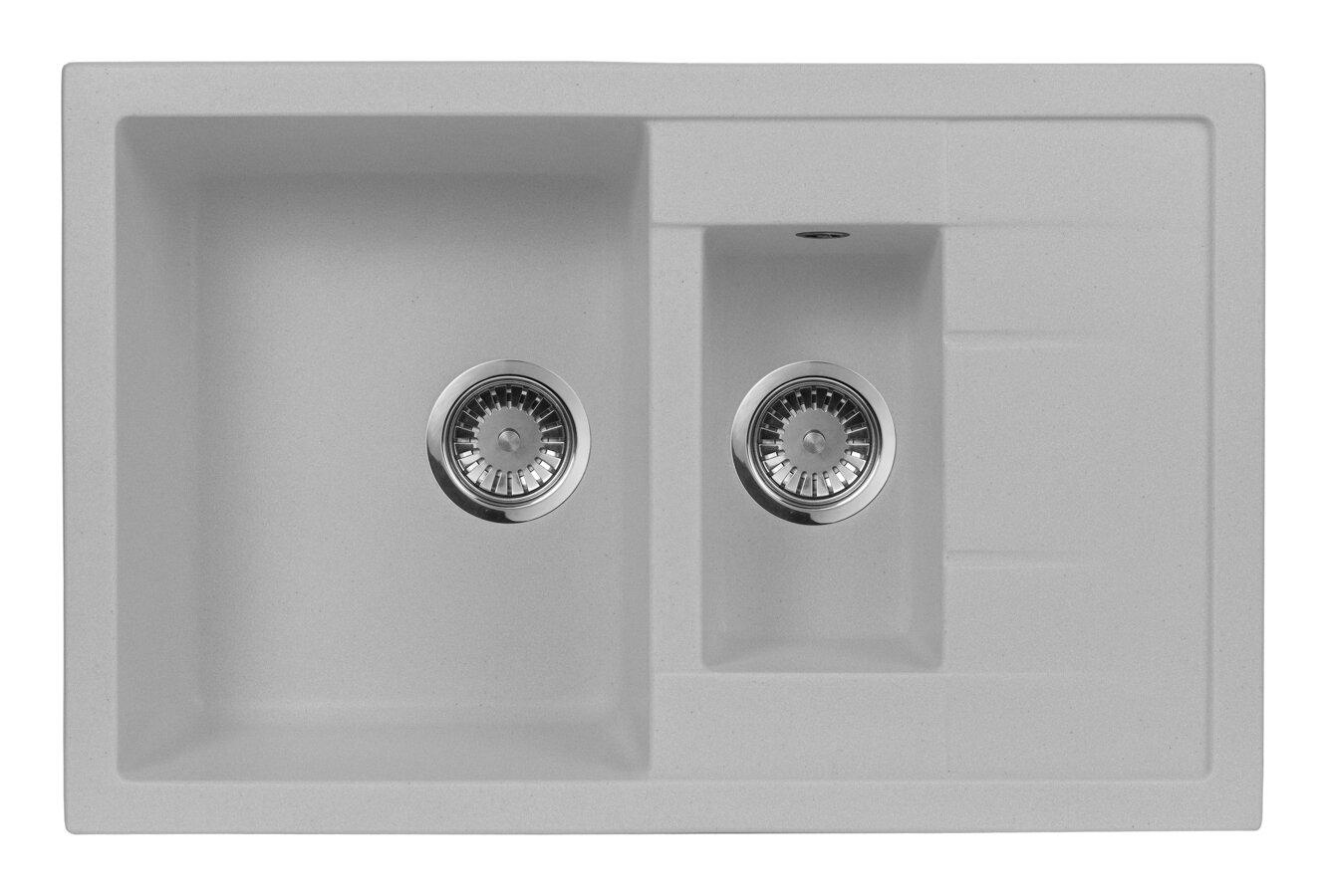 

Мойка кухонная AQUAGRANITEX, Серый, M-21K (310)