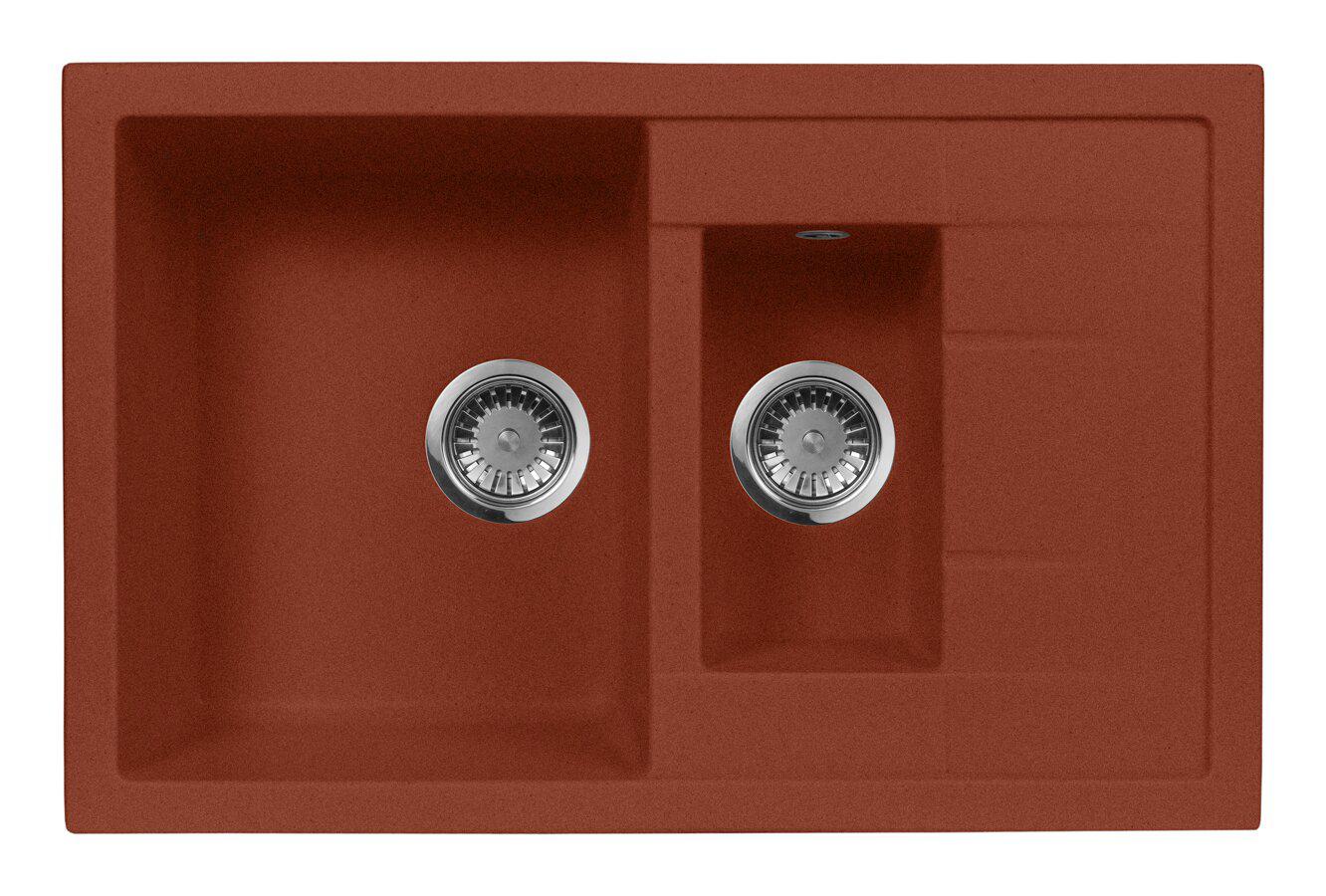 

Мойка кухонная AQUAGRANITEX, Красный марс, M-21K (334)