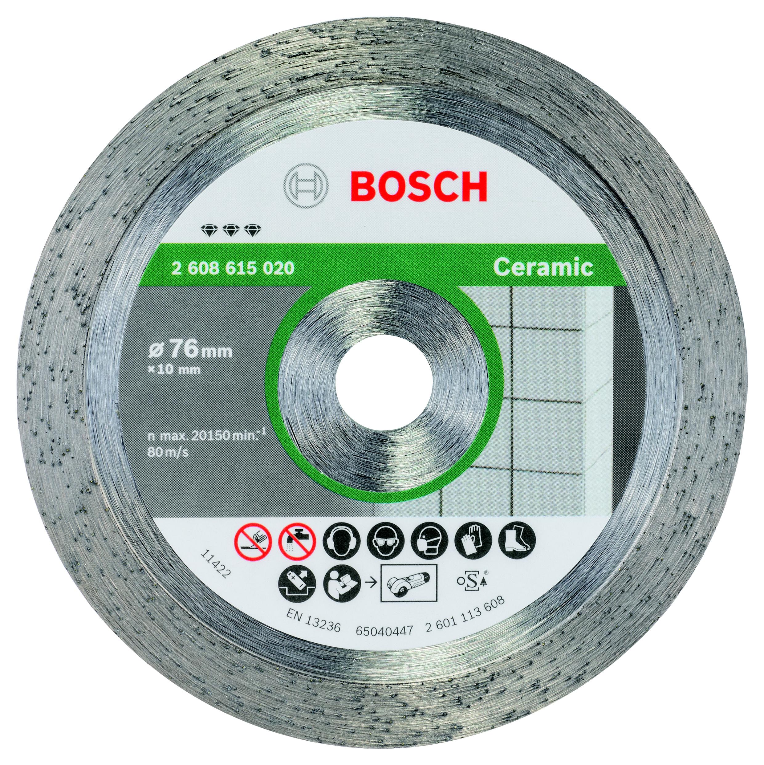 

Круг алмазный BOSCH, Best for Ceramic (2608615020) Ф76х10мм по керамике