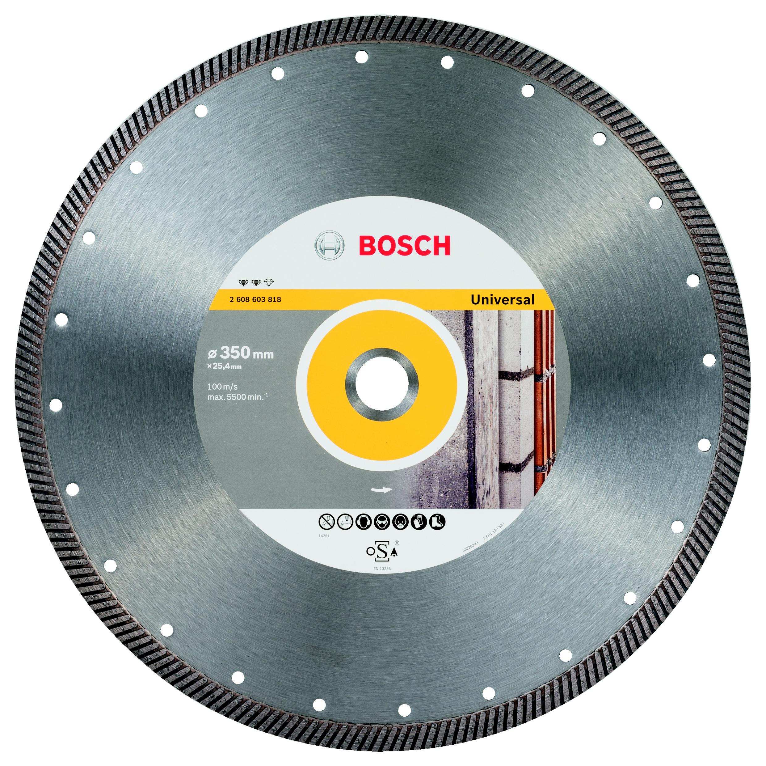 

Круг алмазный BOSCH, Expert for Universal Turbo (2608603818) Ф350х25.4мм универсальный