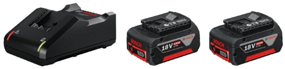 

Набор аккумуляторов и ЗУ BOSCH, 18В 4Ач Li-Ion (1600A019S0)