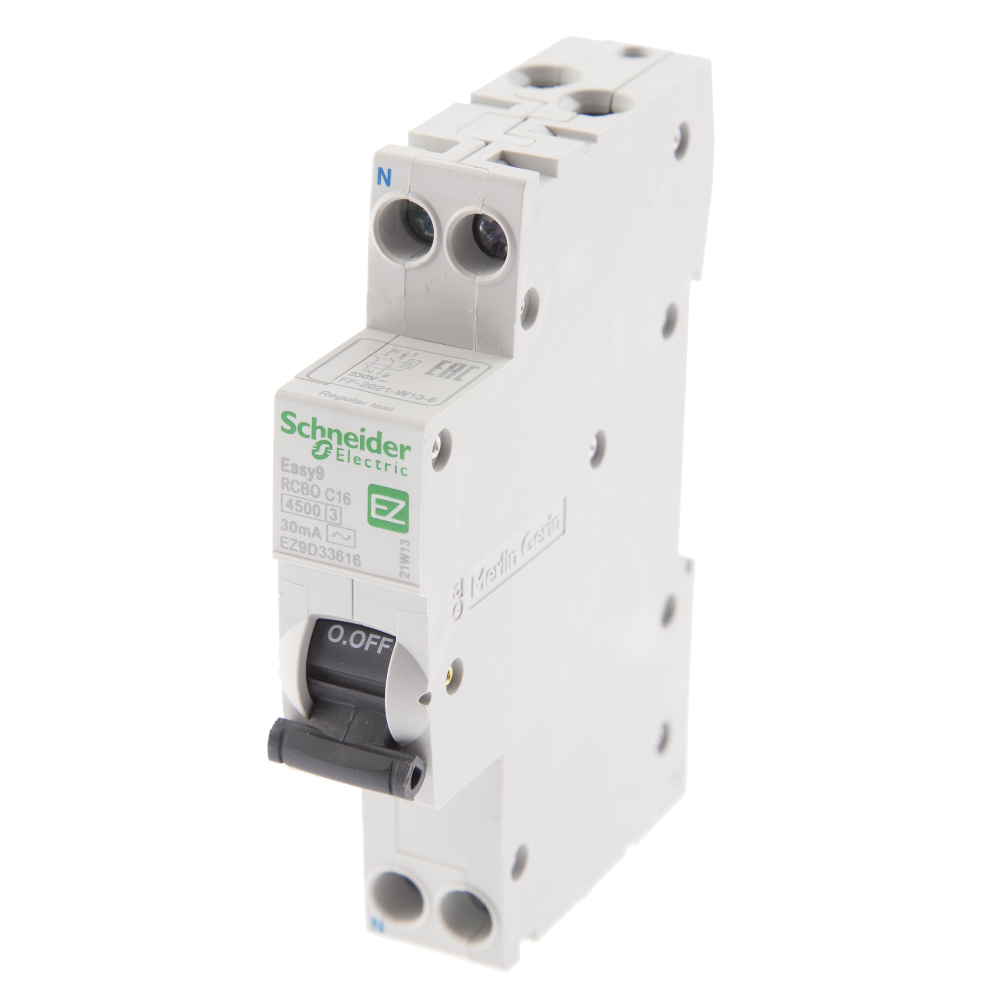 

Диф. автомат SCHNEIDER ELECTRIC, EZ9D33616 компактный