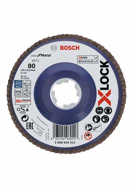 

Круг Лепестковый Торцевой (КЛТ) BOSCH, 2608619211 X-lock