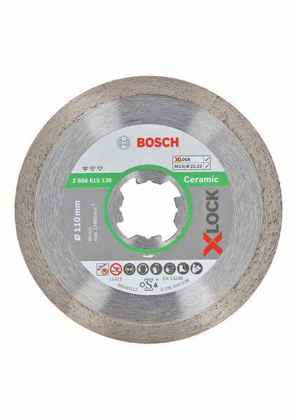 

Круг алмазный BOSCH, standard for ceramic (2608615136 Ф110хX-LOCKмм по керамике