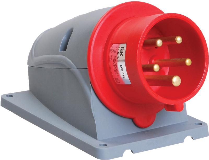 

Вилка стационарная IEK, Красный, ССИ-525 32А-6ч/200/346-240/415В 3Р+РЕ+N