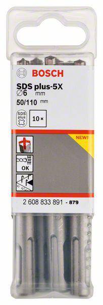 

Набор буров BOSCH, Ф6х110мм SDS Plus (2608 833 891)