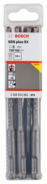 

Набор буров BOSCH, Ф6х160мм SDS Plus (2 608 833 892)