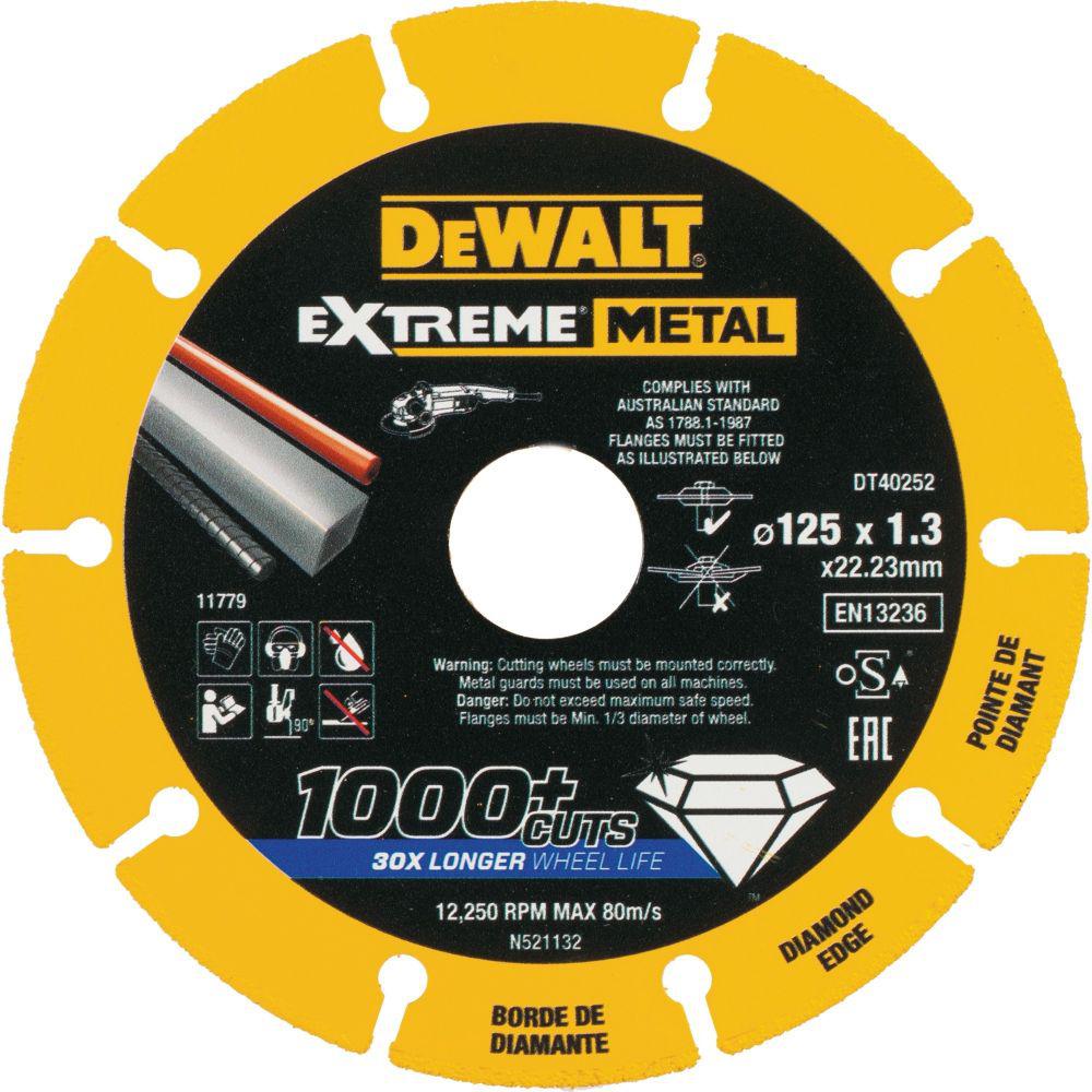 

Круг алмазный DEWALT, (DT40252-QZ) Ф125х22.2мм по металлу
