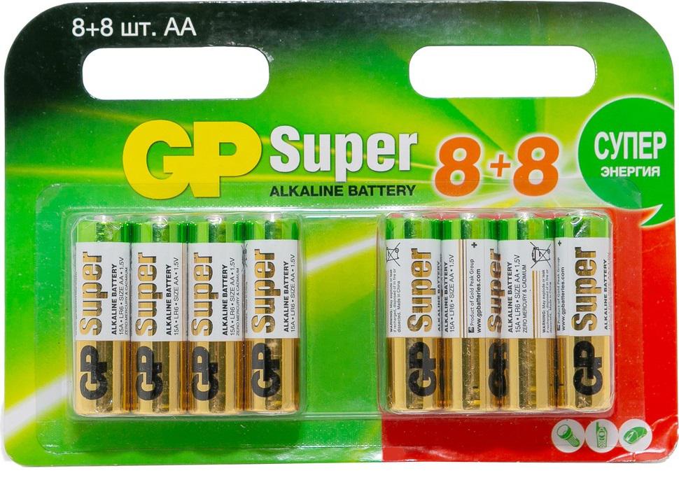 

Батарейка GP, 15A8/8-2CRD16 96/576 Тип: AA (LR6) (Кол-во в уп. 16шт.)