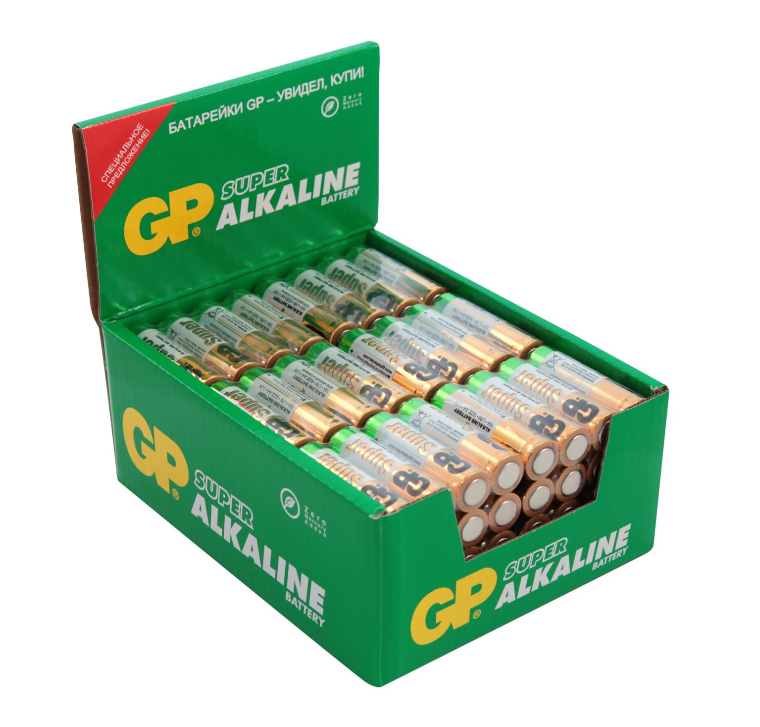 

Батарейка GP, Super Alkaline 15А АA (15ARS-2SB4)