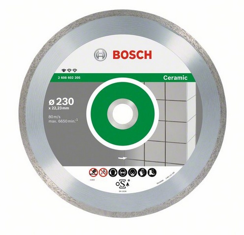 

Круг алмазный BOSCH, Standard for Ceramic (2608602535) Ф110х22мм по керамике