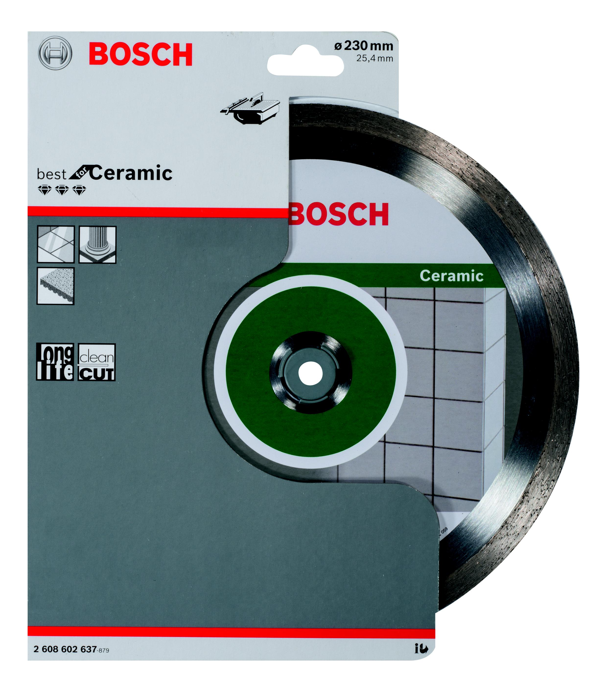 

Круг алмазный BOSCH, Best for Ceramic (2608602637) Ф230х25.4мм по керамике