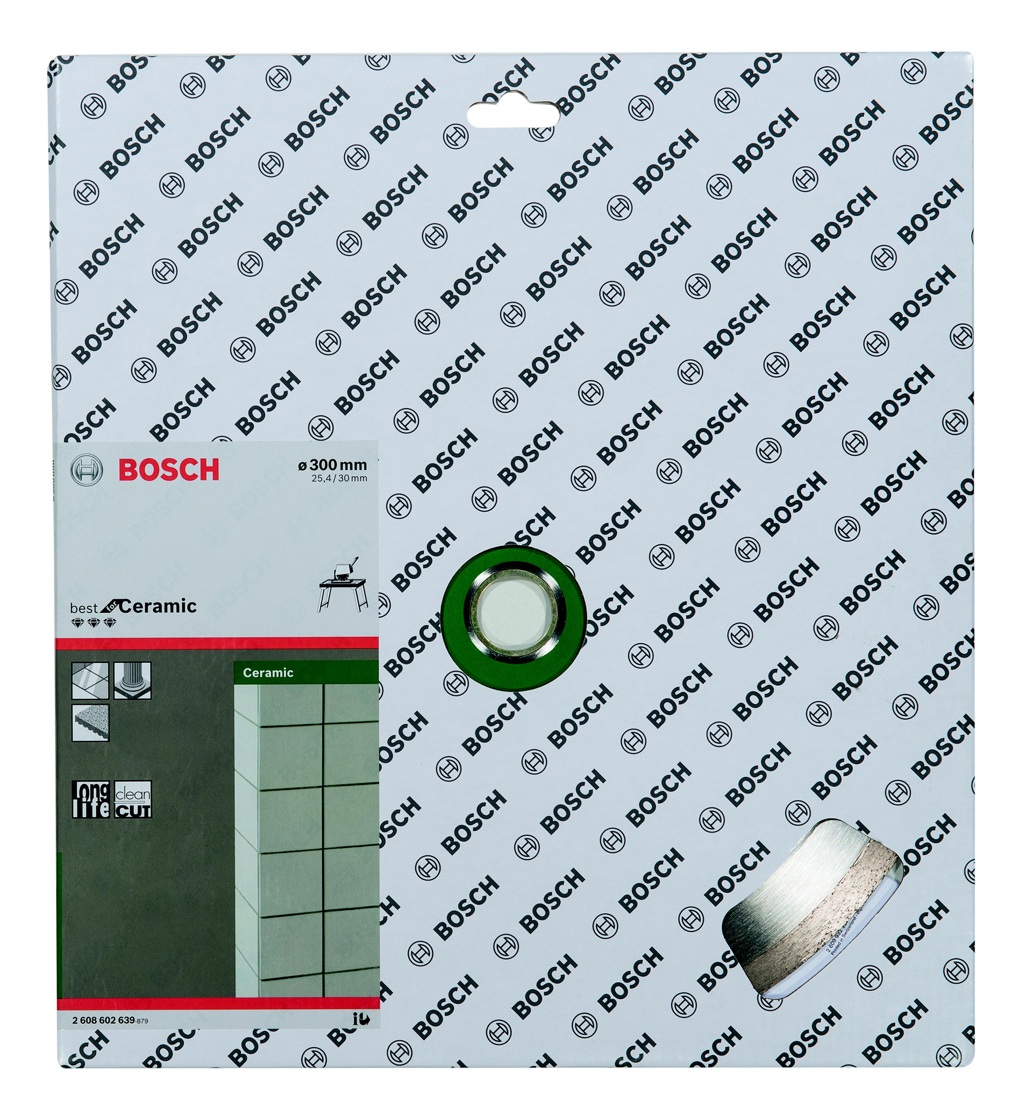 

Круг алмазный BOSCH, Best for Ceramic (2608602639) Ф300х30мм по керамике