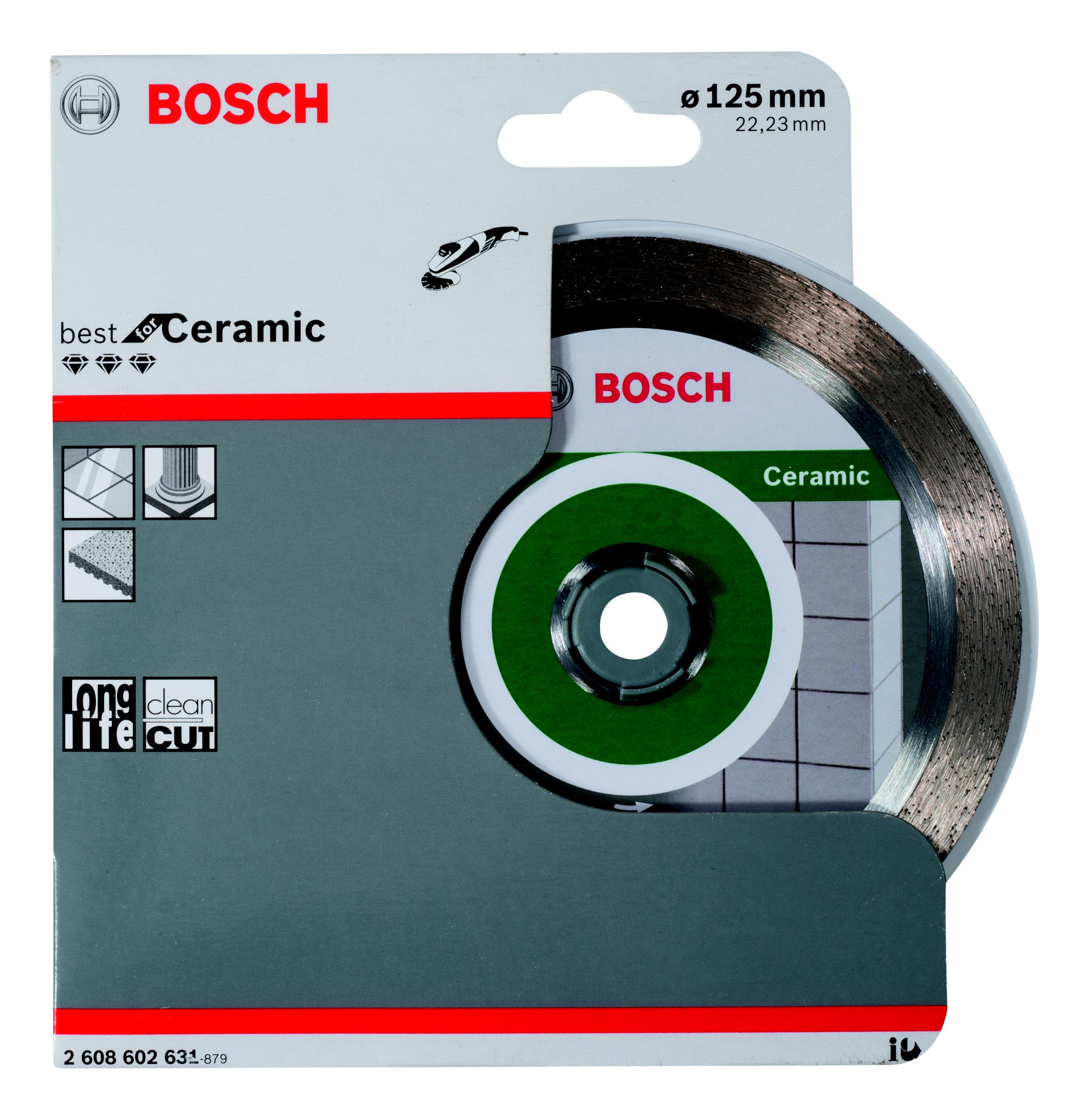 

Круг алмазный BOSCH, Best for Ceramic 125x22 (2608602631) Ф125х22мм по керамике