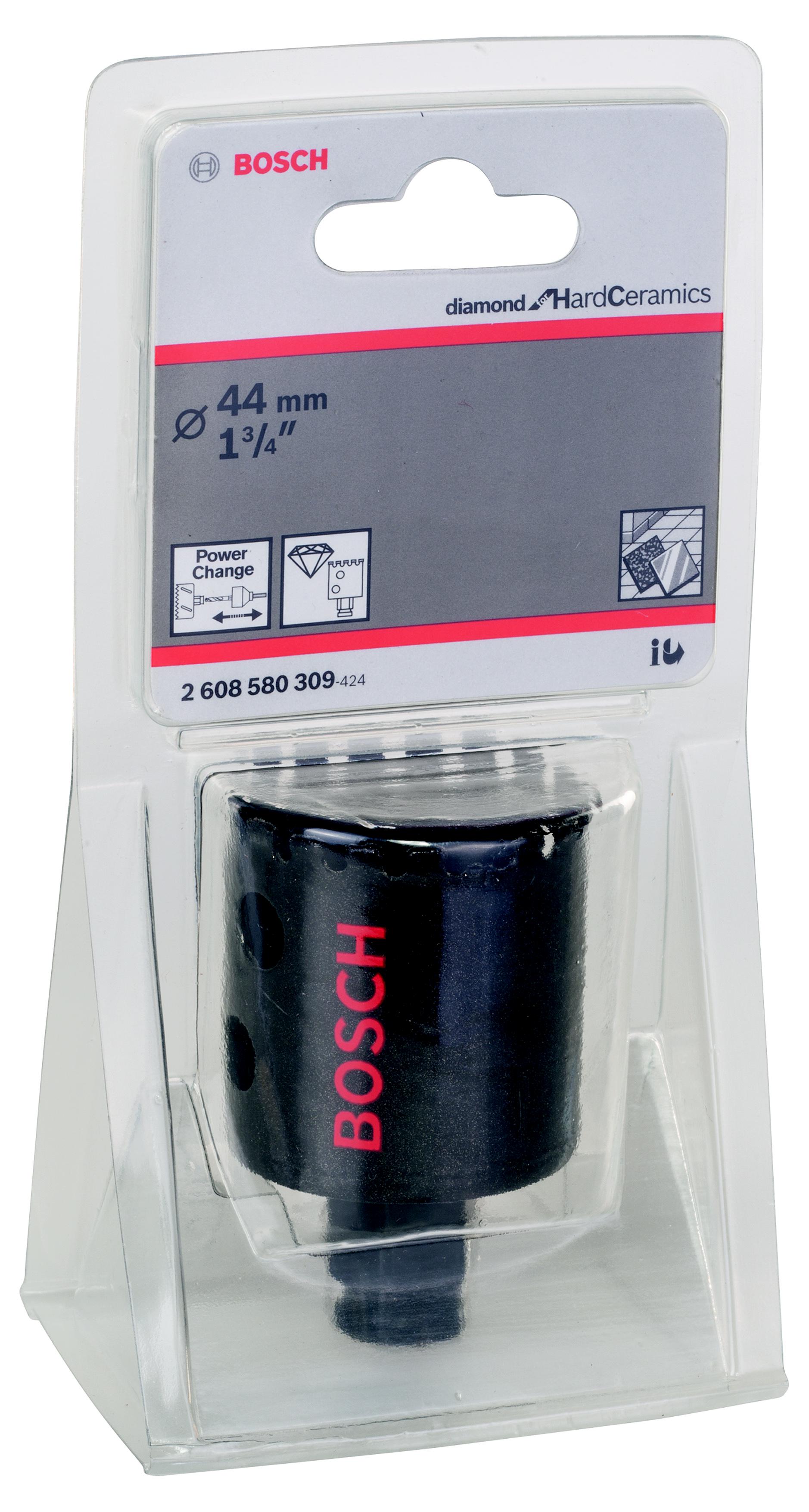 

Коронка алмазная BOSCH, Ф44х51мм (Diamond for Hard Ceramics 2608580309)