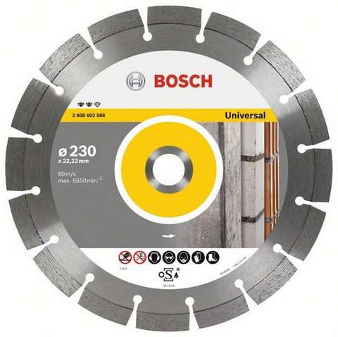 

Круг алмазный BOSCH, Expert for Universal 150x22 (2608602566) Ф150х22мм универсальный