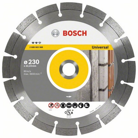 

Круг алмазный BOSCH, Expert for Universal 180x22 (2608602567) Ф180х22мм универсальный