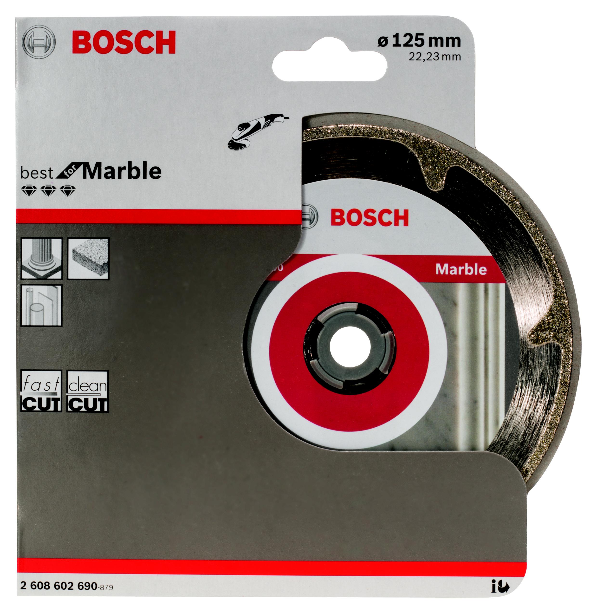 

Круг алмазный BOSCH, Best for Marble (2608602690) Ф125х22мм по кирпичу