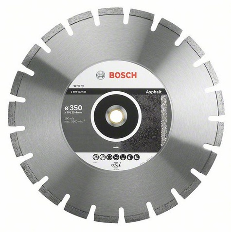

Круг алмазный BOSCH, Standard for Asphalt (2608602627) Ф450х25.4мм по асфальту