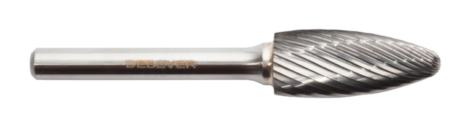 

Борфреза параболическая DEBEVER, Ф16х36мм, хв-к 6мм, тип F (DH1636/6 NF)