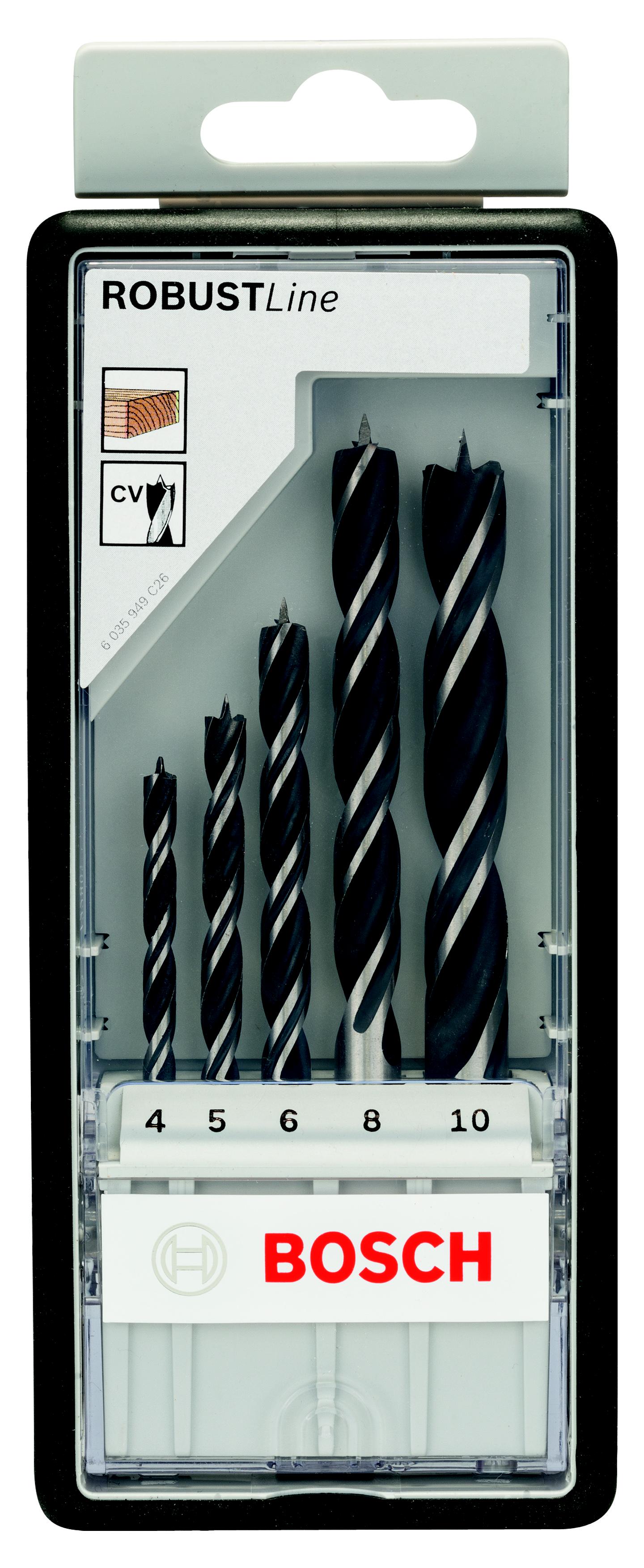 

Набор сверл BOSCH, Robust Line 5 шт (2607010527)