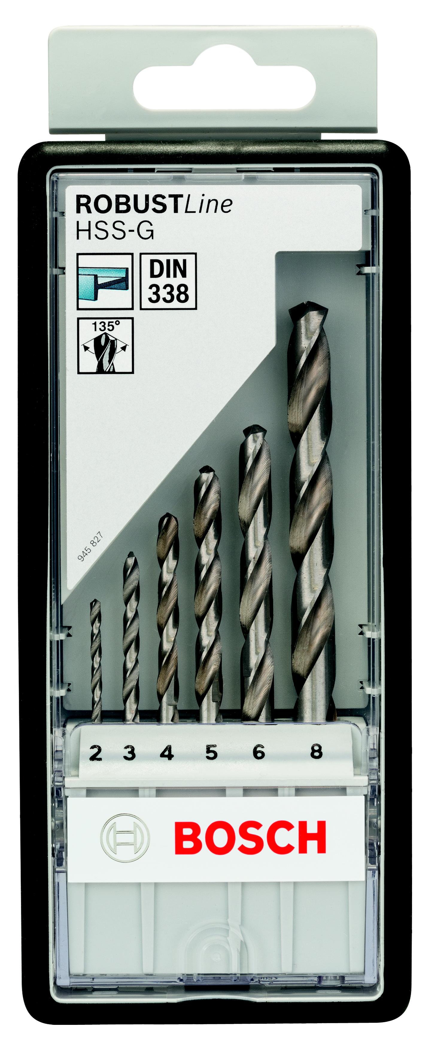 

Набор сверл BOSCH, Robust Line 6 шт (2607010529)