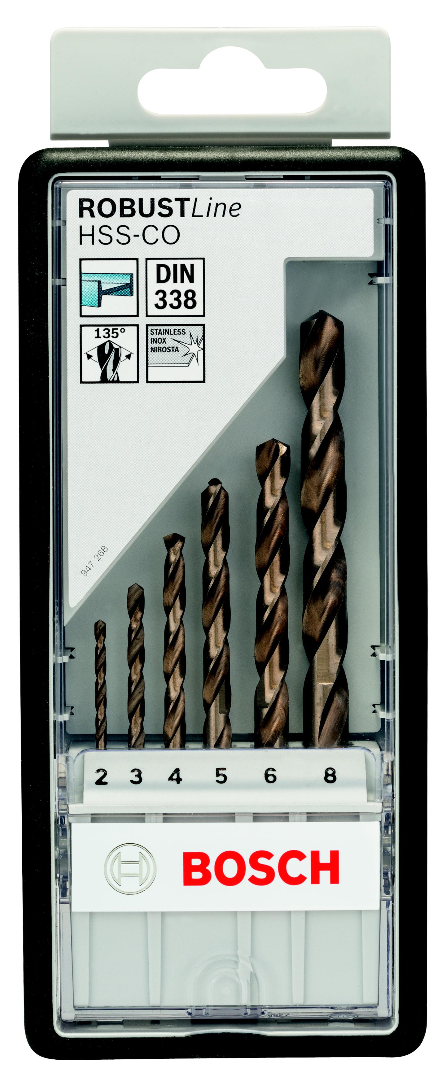 

Набор сверл BOSCH, Robust Line 6 шт (2607019924)