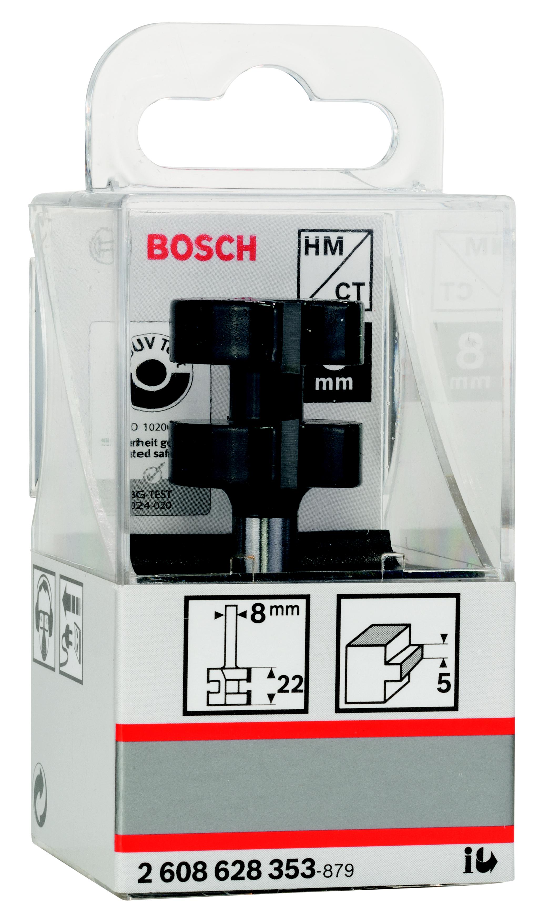 

Фреза BOSCH, Ф 25мм S 8мм I 5мм (2608628353)