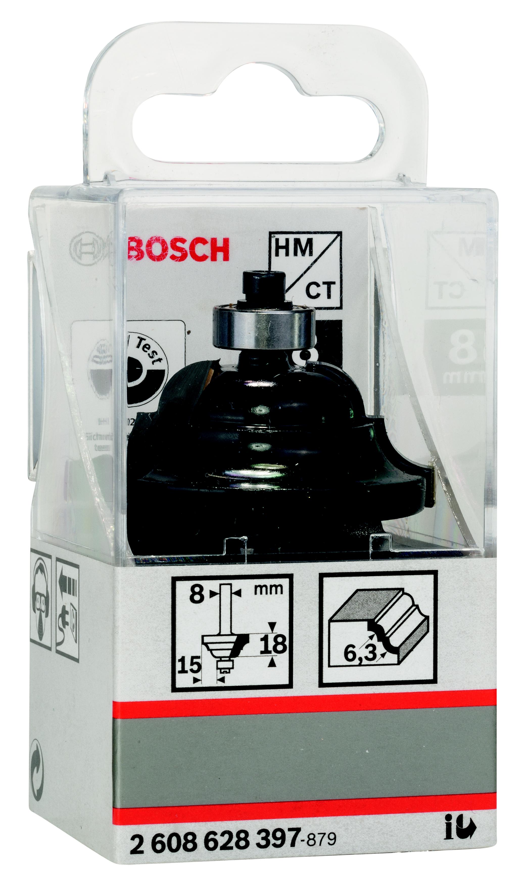 

Фреза BOSCH, Ф 6.3мм S 8мм I 18мм (2608628397)