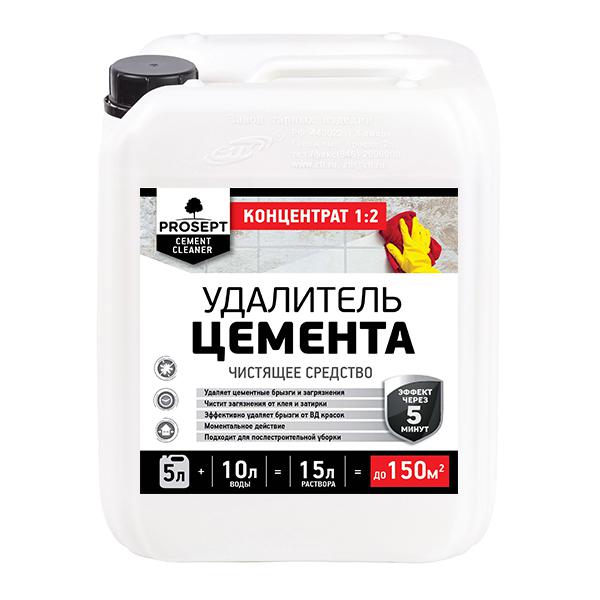 

Удалитель цемента PROSEPT, Cement Cleaner концентрат 1:2 5 л
