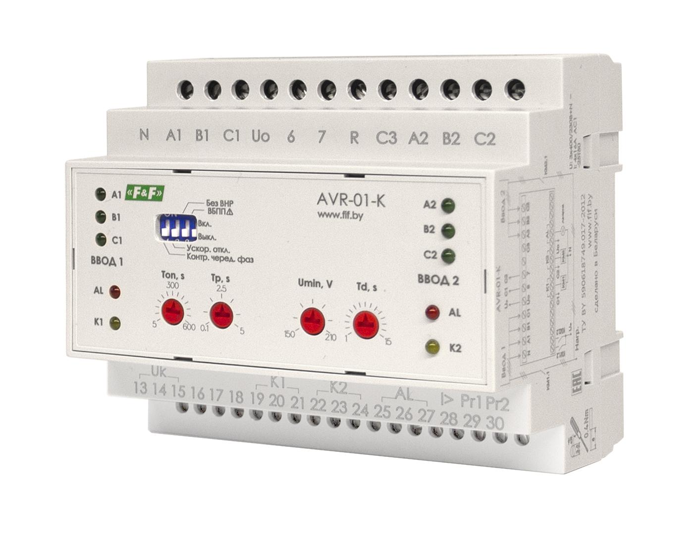 

Устройство управления резервным питанием ЕВРОАВТОМАТИКА F&F, AVR-01-K