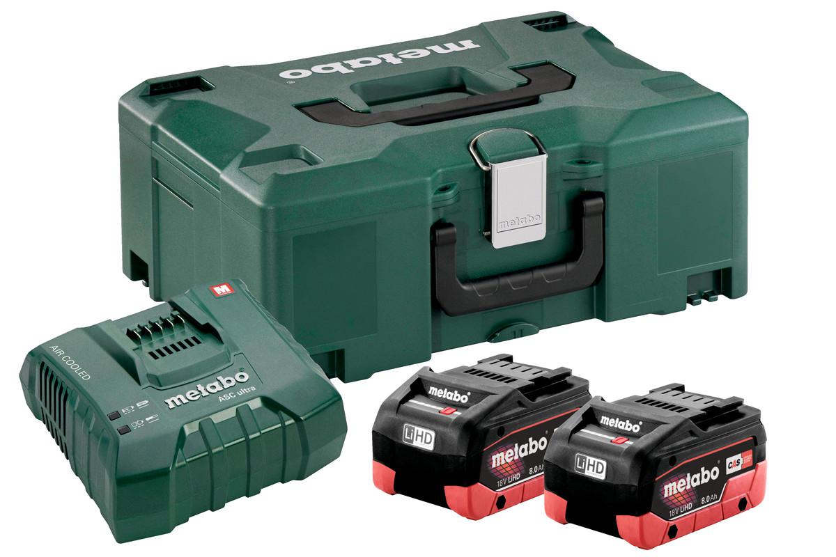 

Набор аккумулятор+ЗУ METABO, 18В 8Ач Li-Ion (Basic-Set 18В 2хLiHD 8.0Ач+ASC Ultra+ML 685131000)