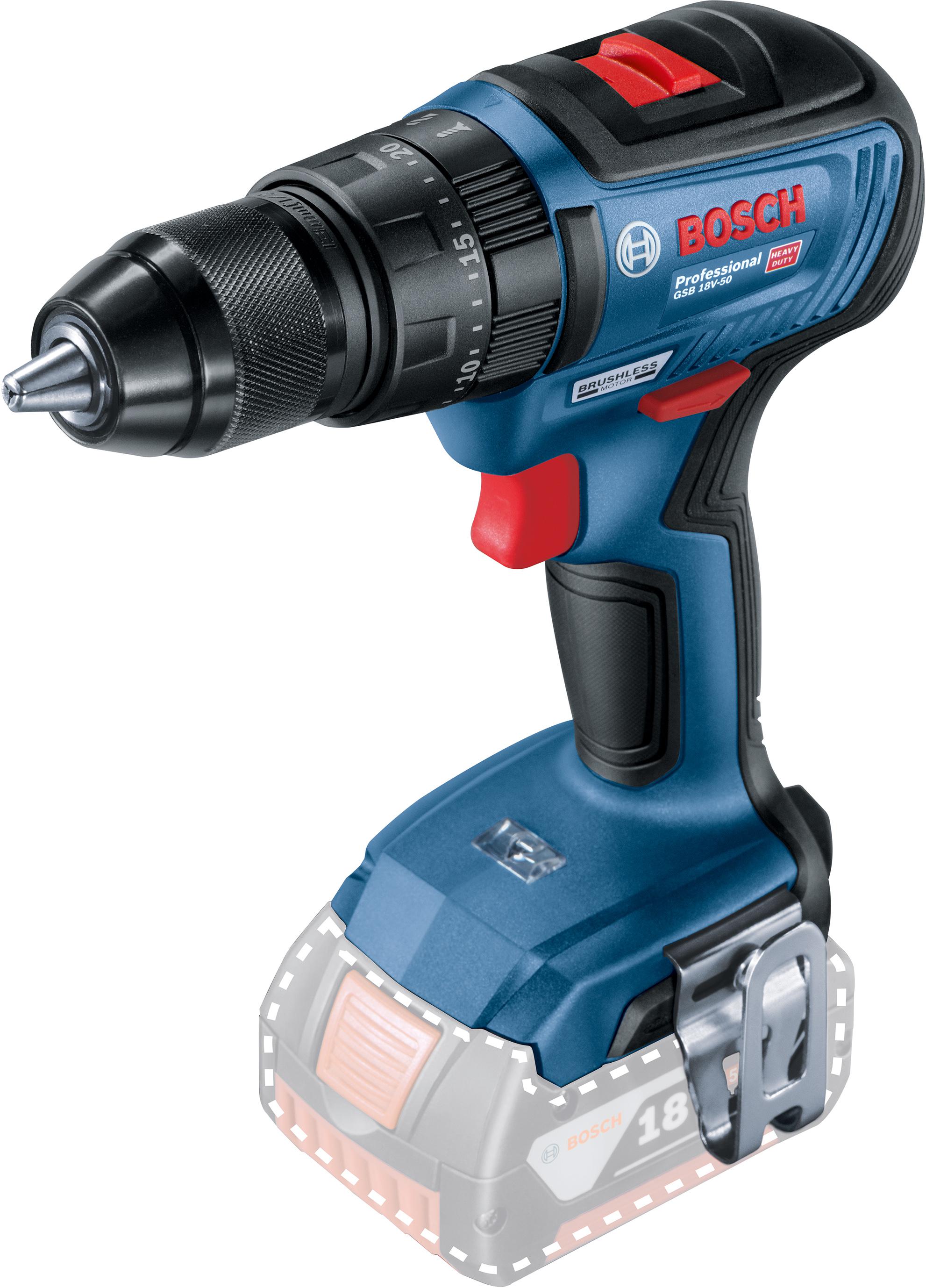 

Шуруповерт аккумуляторный BOSCH, GSB 18V-50 (06019H5102) без акк и з.у