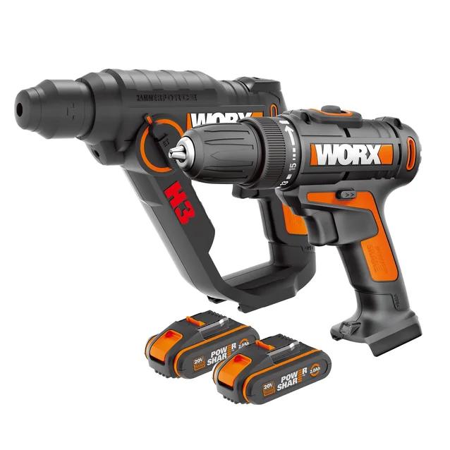 

Набор аккумуляторного инструмента WORX, WX101+WX390 WX927