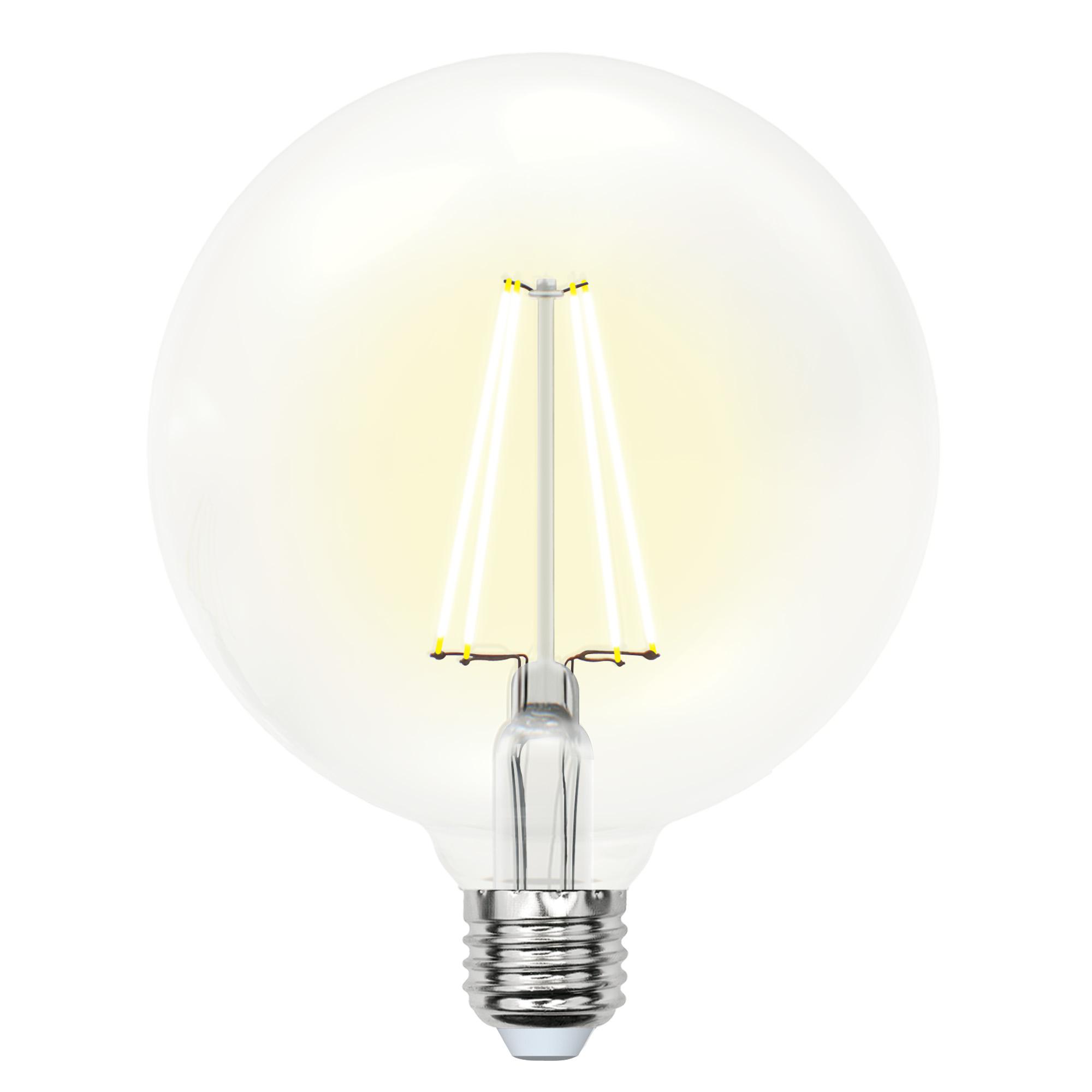 

Лампа светодиодная UNIEL, LED-G125-15W/4000K/E27/CL PLS02WH