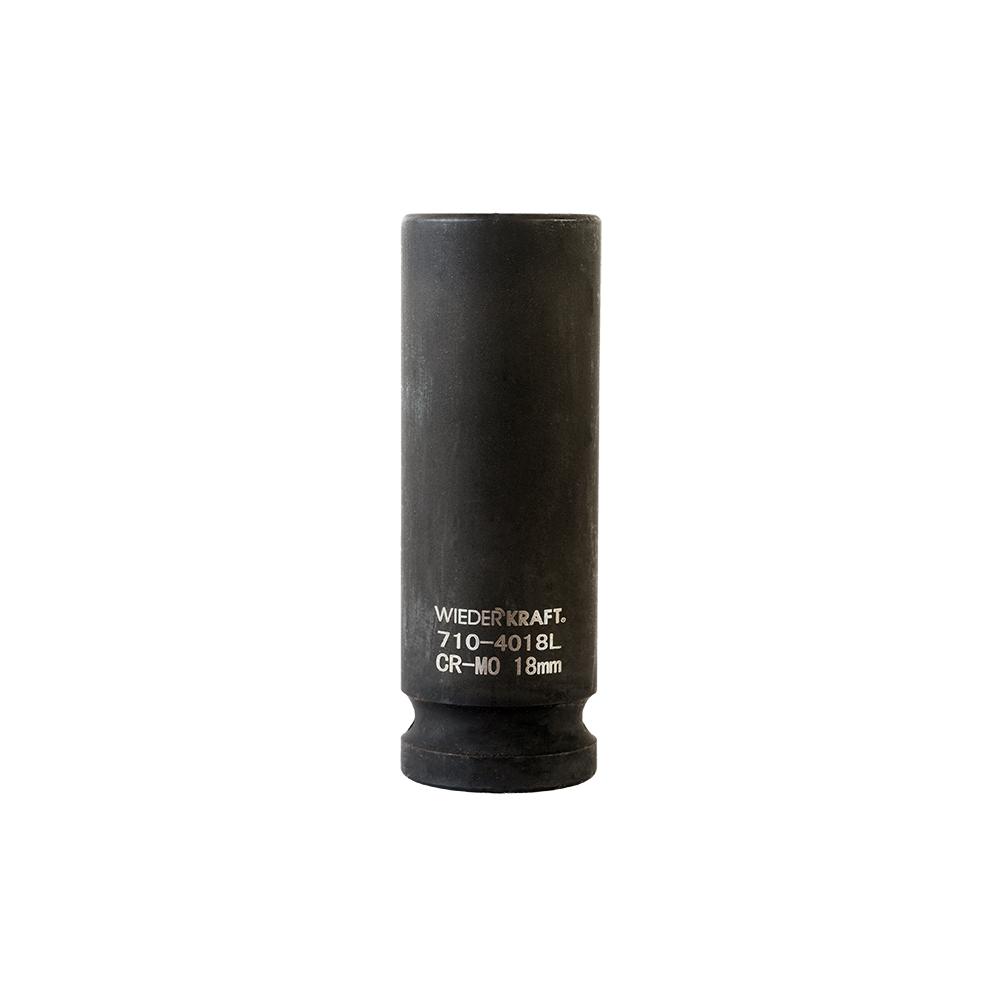 

Головка ударная WIEDERKRAFT, размер 18мм, H 78мм, S 1/2'' (WDK-710-4018L)