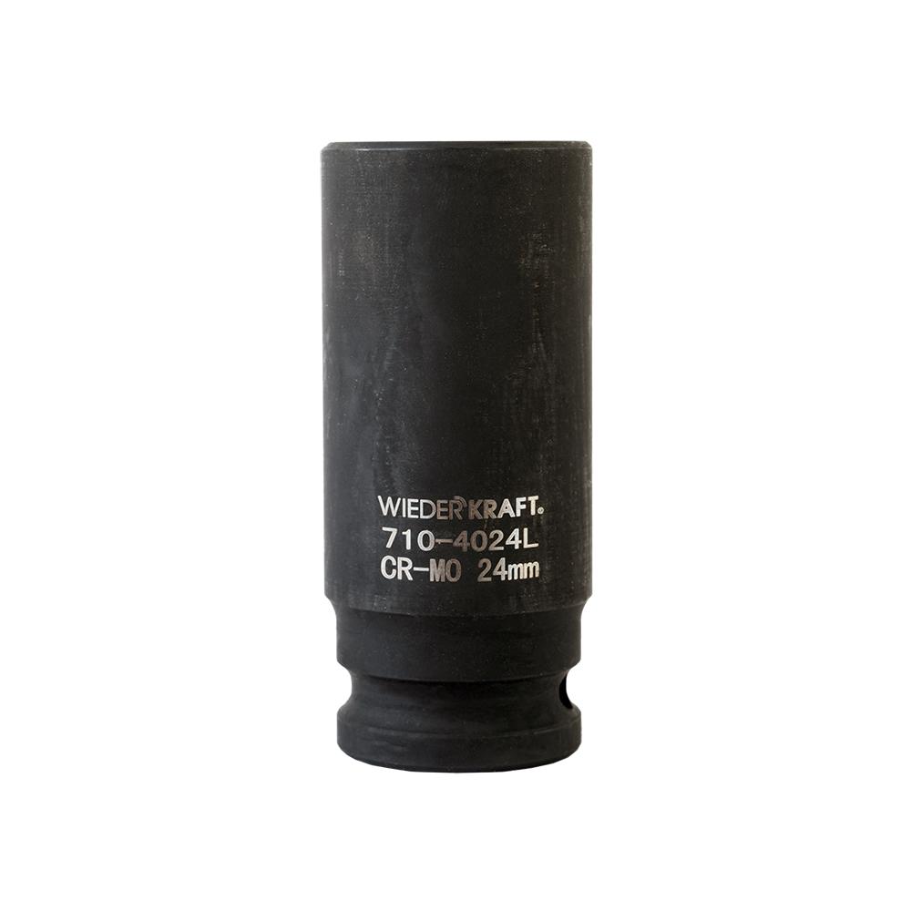 

Головка ударная WIEDERKRAFT, размер 24мм, H 78мм, S 1/2'' (WDK-710-4024L)