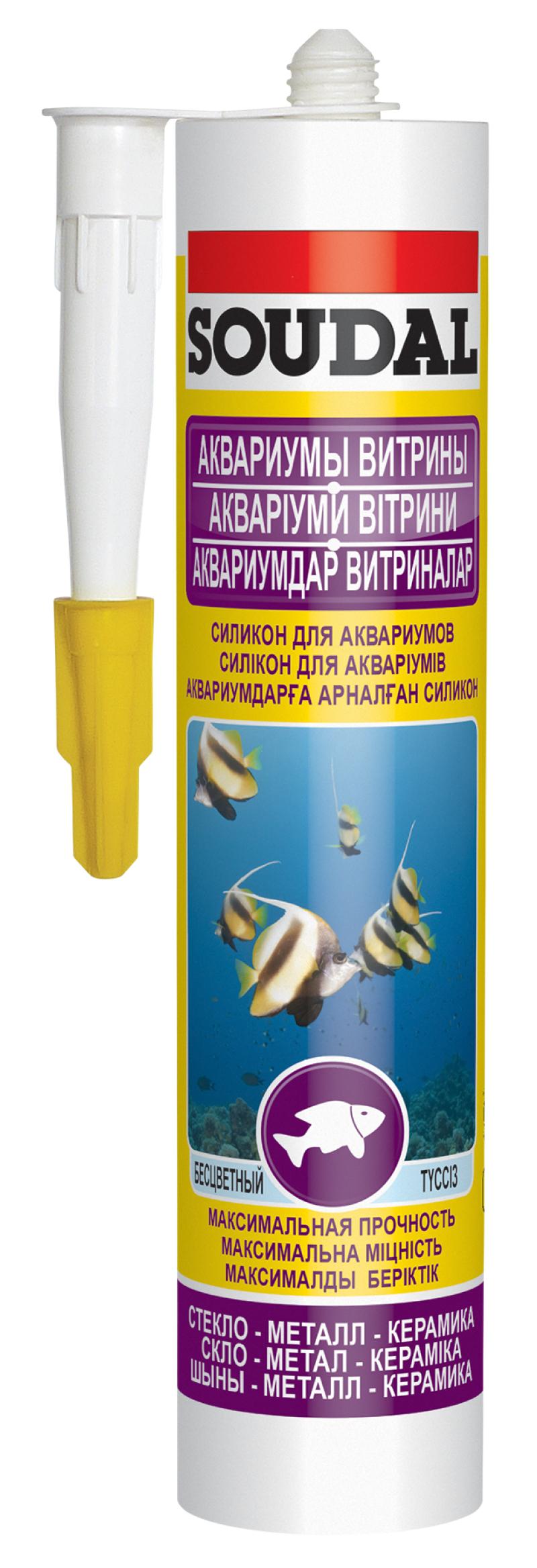 

Герметик для аквариумов SOUDAL, 126931чёрный