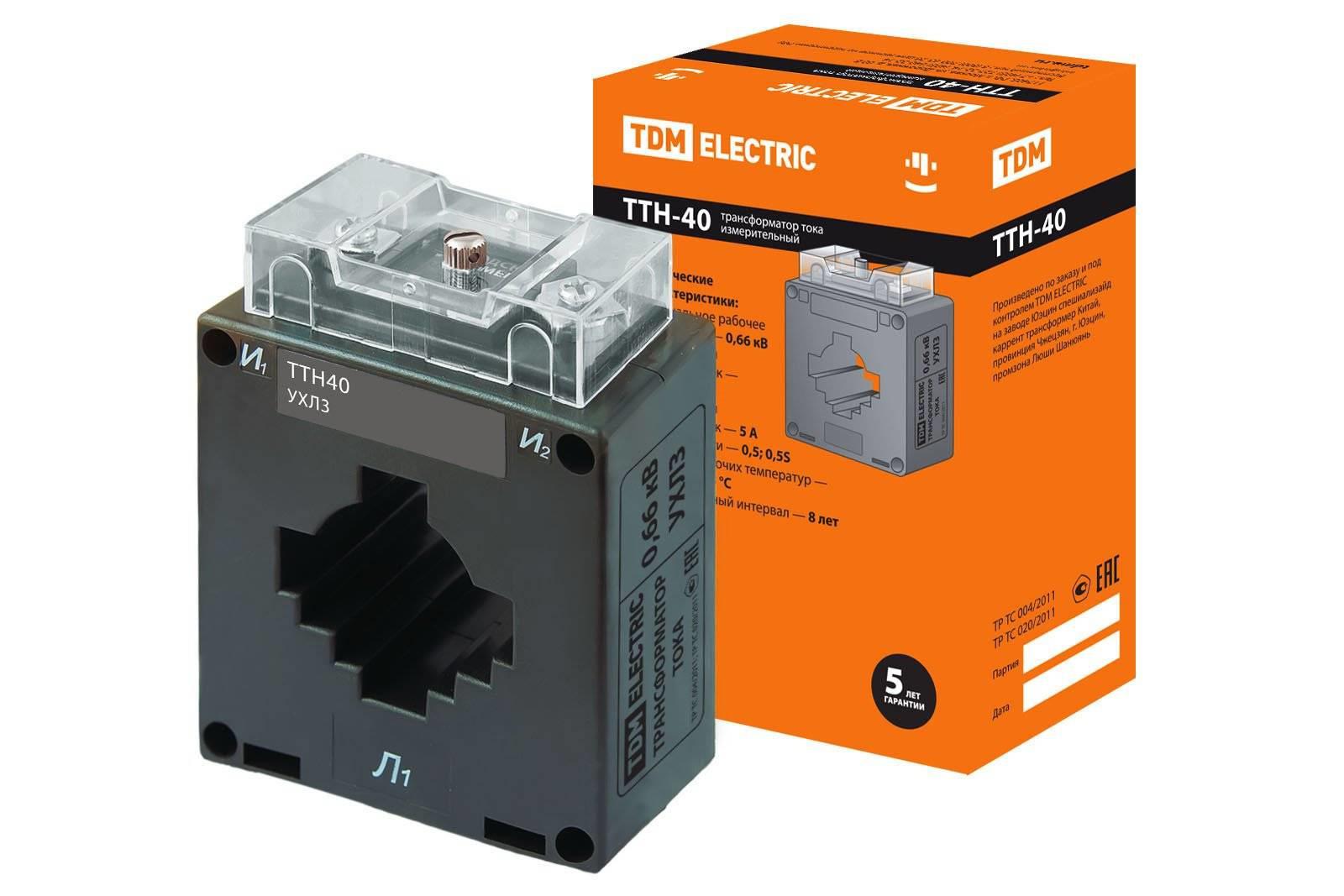 

Трансформатор TDM, ТТН 40/500/5- 5VA/0,5-Р