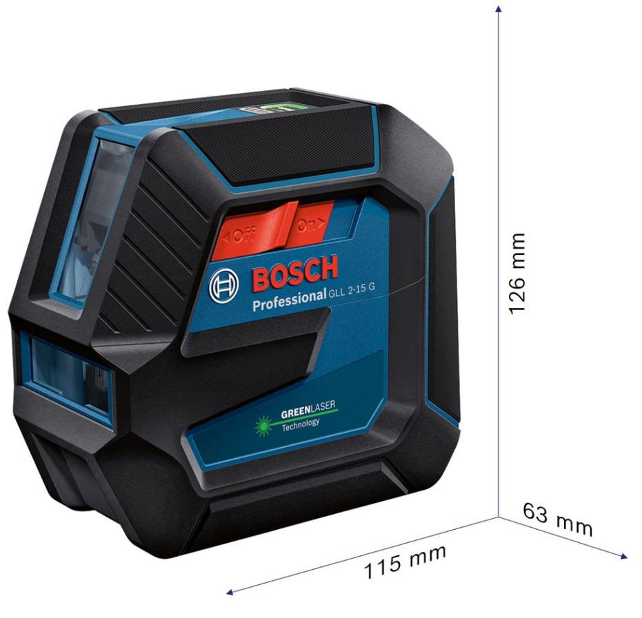 

Уровень лазерный BOSCH, GLL 2-15 G + LB 10 + BT 150