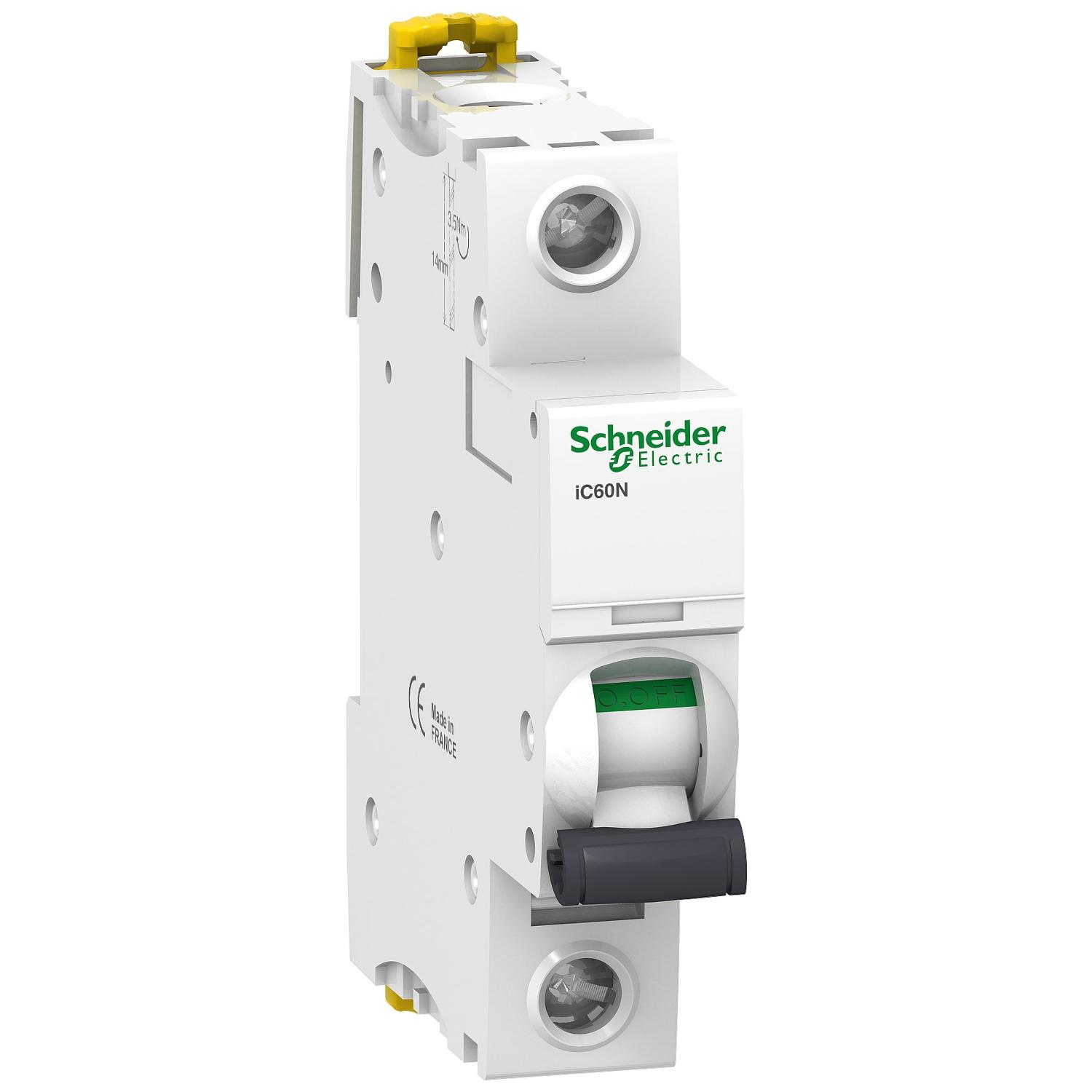 

Автоматический выключатель SCHNEIDER ELECTRIC, 1п B 10А 6кА iC60N Acti9 SchE (A9F78110)