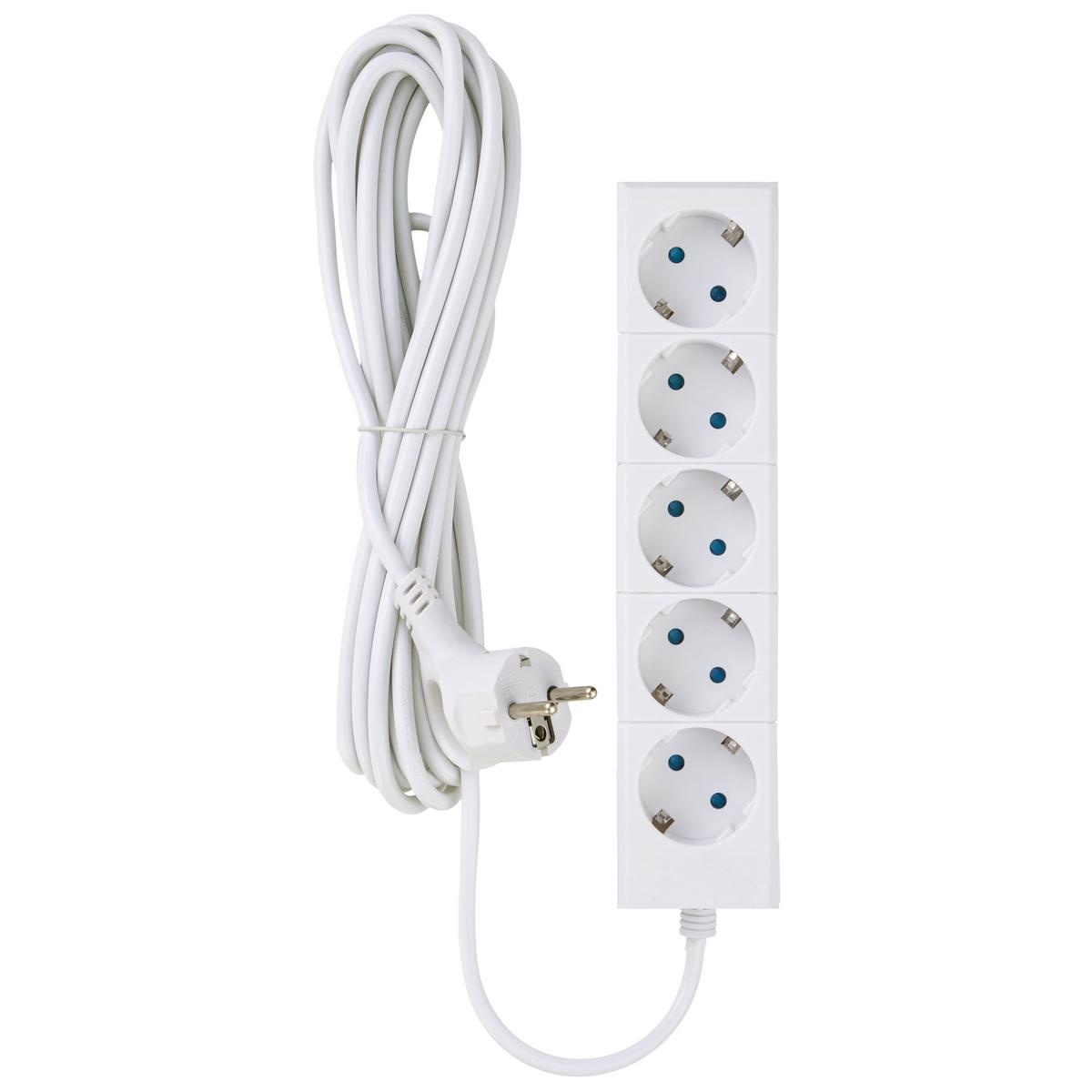 

Удлинитель DUWI, Белый, ПВС 3х1.0 5м (32061 6)