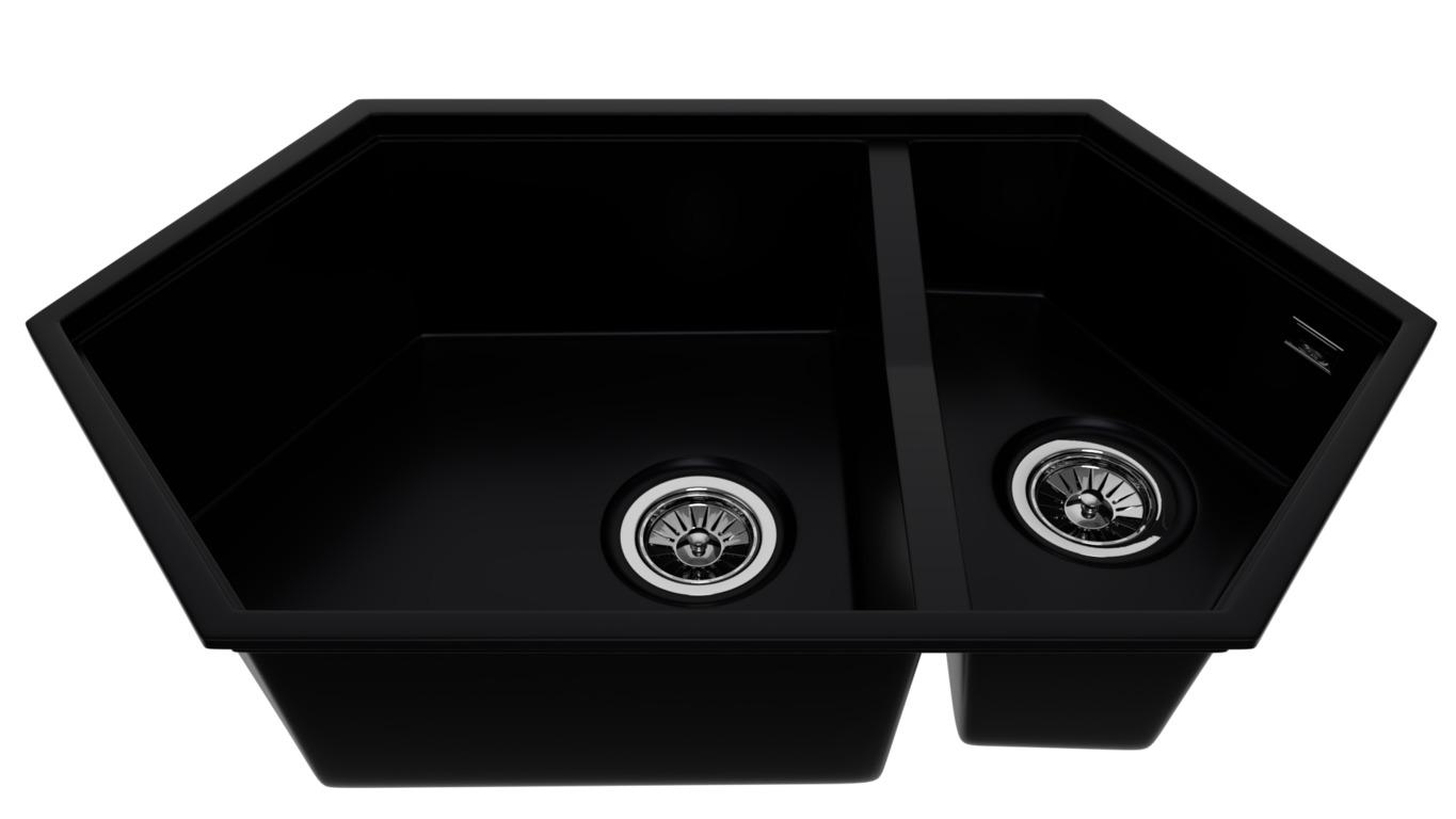 

Мойка кухонная KITKRAKEN, Creek Black